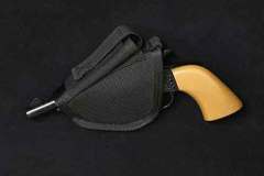 A wide assortment of our gun cabinet and pistol wall cabinets can be accessorized. One of our popular accessories is our velcro pistol holsters.  They can removed and moved around depending on where you want to display your pistol collection.