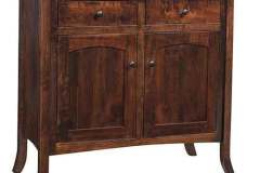 This custom Amish made Fenton sideboard has both ample drawer and spaces. It can be made larger as well. If you want is as a 3-door or 4-door unit or if want more drawers, customizing is relatively easy. We will work with you and show you the options that are available.