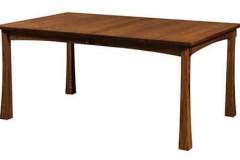 Our Lakewood dining table is offered here. Many different sizes, shapes, and stain colors are available.
