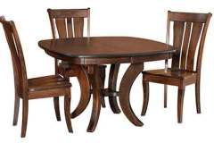 Shown is our custom Lexy dining table with the Fenmore chairs. Other chair styles can be used as well.