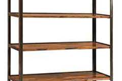 Here is the reclaimed barn wood bookcase. Its also on wheels.