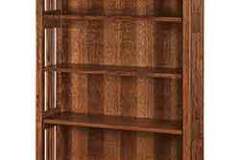 This slatted end style Mission bookcase is available in several wood species