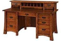This is our custom built MG3165 desk and topper. This is made with 1/4 Sawn Oak wood.
