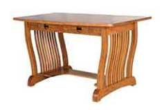 Seen here is the 2 drawer version of our custom built Royal Mission desk.
