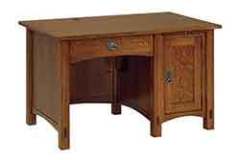 This a single stack desk with just a drawer in the center. Its perfect for that smaller space in your office.