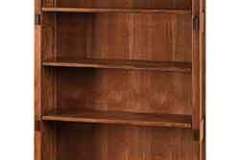 This is our 5 shelf custom Amish bookcase. The shelves are all adjustable to fit your needs.
