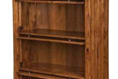 LW-Amish-Custom-Office-Arts-Crafts-Barrister-Bookcase-LA-328-4-Open