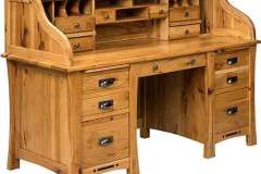 LW-Amish-Custom-Office-Arts-Crafts-Rolltop-Desk-LA-322-RT