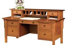 LW-Amish-Custom-Office-Centennial-Flat-Top-Desk-LA-125