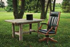 Custom Amish Mission desk chair. Available is several styles.