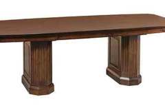 Our Amish Saturn Conference table with a boat shaped top. It can be made in several different wood species and stains.