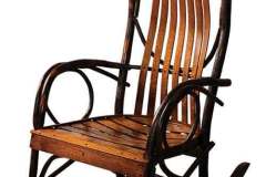 Oversized Rustic Amish Handmade Rocker.
