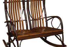 Double Rocker Custom Amish Crafted With Natural Hardwood.