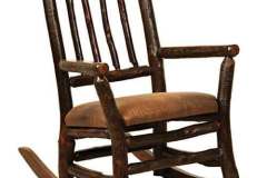 Grandpa Child Rocker Rustic Amish Made With Cushioned Seat.