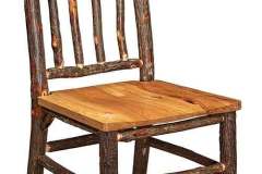 Wooden Scooped Seat Amish Custom Built Dinner Chair.