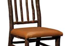 Branch Side Custom Amish Made Chair With Slatted Back.
