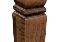 Here you see a really beautiful custom Amish crafted square table leg. Put this leg on just about any rectangular or square table for a look that you can be proud of in your home. This comes in various wood species and stain colors.