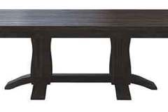 The Shaker style means a clean, straight, simple look but still a fantastic style Amish made table. This one is seen here with solid plank style top, but you can get leaves as well.