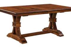 The elegant base on the custom built Bowerstown table really sets off the look of this table. Though it is definitely a heavy piece, its disassembles for easy transport and carrying into your home. Let us guide you from start to finish.
