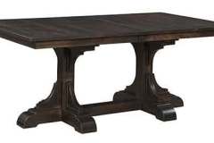 Our friend Clifford also makes a table that is a double pedestal version with a rectangular top that can be customized as well. Our Amish builders give us many options for it and we are happy to help you choose.