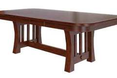 This table can be customized to your size, top shape, wood species, number of leaves (if any), and stain colors. Our Amish builders are very knowledgeable as to how to build this and all other tables. We can walk you through the entire process from start to finish.