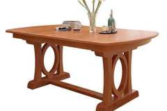 This one is shown in Cherry wood but can be done in other species of wood as well. The Amish builders work all North American hardwoods and there are also many stain colors to select from.