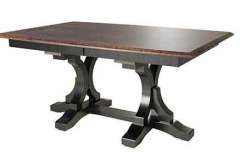 The pedestals for this table really show how sexy this table is. The Amish don't just build plain tables. They all their own ideas and takes on all of the pieces they make.