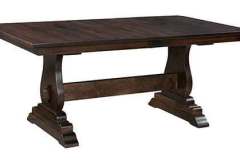 We think the bulb shaped pedestals for this table made the choice of Holland name easy for this custom Amish table. A 48" x 72" size is the perfect size for most of this type of table but there are other size options. With leaves or without, this table is sure to be a topic of conversation in your home.