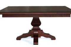 This one is just as nice as the double pedestal version only smaller in size. Custom Amish made to fit in your space as well. Just let us know what you need and we will make it happen.
