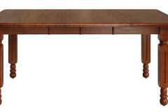 For something with a different look and appeal, why not go with our custom made Amish Washington table. The legs are square except at the top and bottom of them as you can see.