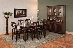 This Berkshire table is shown in this group with its reeded table legs.