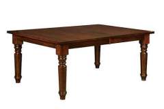 Our Berkshire leg table that is custom Amish crafted with its turned legs.