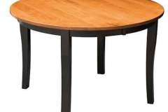 Our two toned Brady table with the round top. This one is 48".
