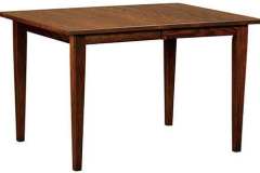 Amish custom Dover leg table that is available in different sizes and woods.