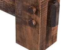 This is the trestle leg of the custom El Paso trestle table.