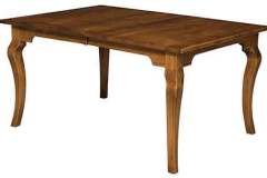 Amish built Granby table. Shown in Brown Maple wood.