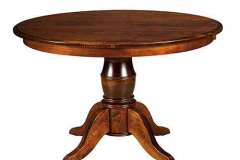 Custom Amish built Harrison table. Shown with a single pedestal.