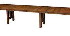 Amish custom built Hartford Trestle Table. 78" long with 10-14 leaves available.