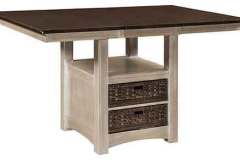 This is our 30" high custom Amish Heidi cabinet table.