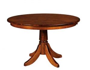 Single pedestal Baytown table