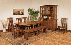 Colebrook Trestle table group