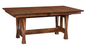 Custom Amish built Lexington trestle table