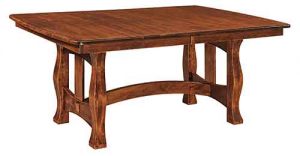 Reno Trestle table with bow end top