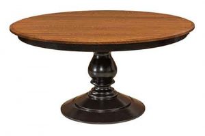 St. Charles table showing pedestal