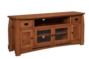 Custom Amish Crafted Living Room Colebrrok Console TV Stand SC 72.