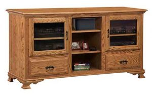 Amish Custom Built Living Room Heritage Console TV Stand SC 035 H.