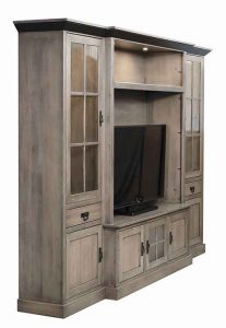 Custom Amish Crafted Living Room Lynwood Wall Entertainment Center SC 54W_2.