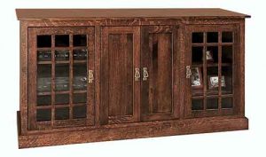 Amish Built Custom Living Room Mission Cabinet TV Stand SC 1836 M.