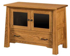 Custom Amish Crafted Living Room Cambridge TV Stand.