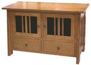 Custom Crafted Amish Freemont Living Room TV Stand.